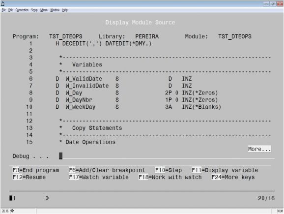 RPG Academy: Debug Done Right - Introducing the ILE Debugger - Figure 2