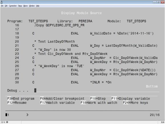 RPG Academy: Debug Done Right - Introducing the ILE Debugger - Figure 3
