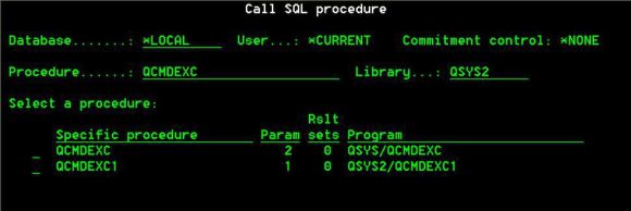 TechTip: Calling SQL Procedures on the Fly - Figure 2