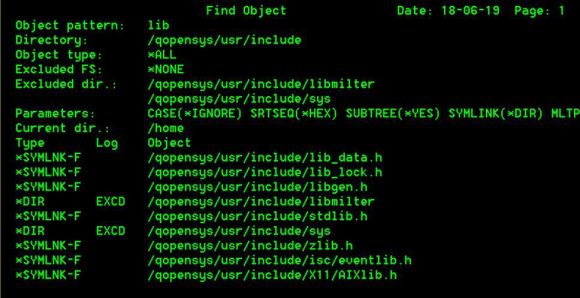 TechTip: The Find Object (FND) Command for the Integrated File System - Figure 3