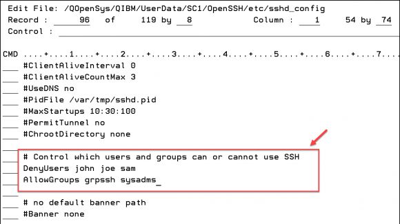 Controlling Access to SSH on IBM i - Figure1
