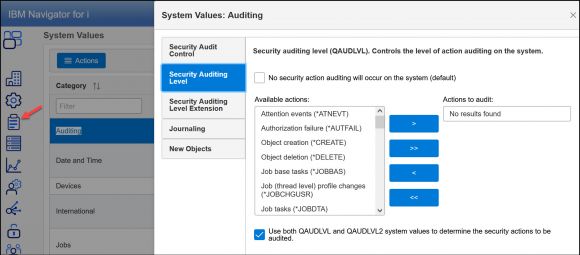 Using the Security Features in New Navigator for i - Figure 1