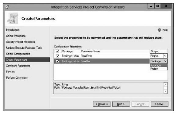 TechTip: SSIS Toolbox - Configurations and Parameters plus Converting a Project - Figure 4